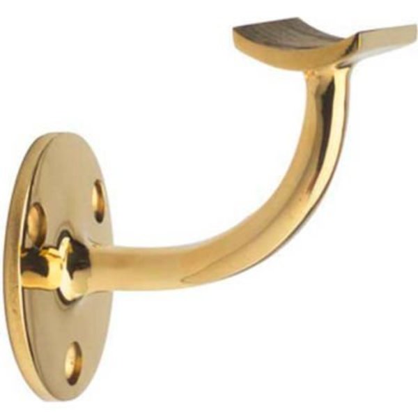 Lavi Industries Lavi Industries, Handrail Bracket, for 2" Tubing, Polished Brass 00-301/2